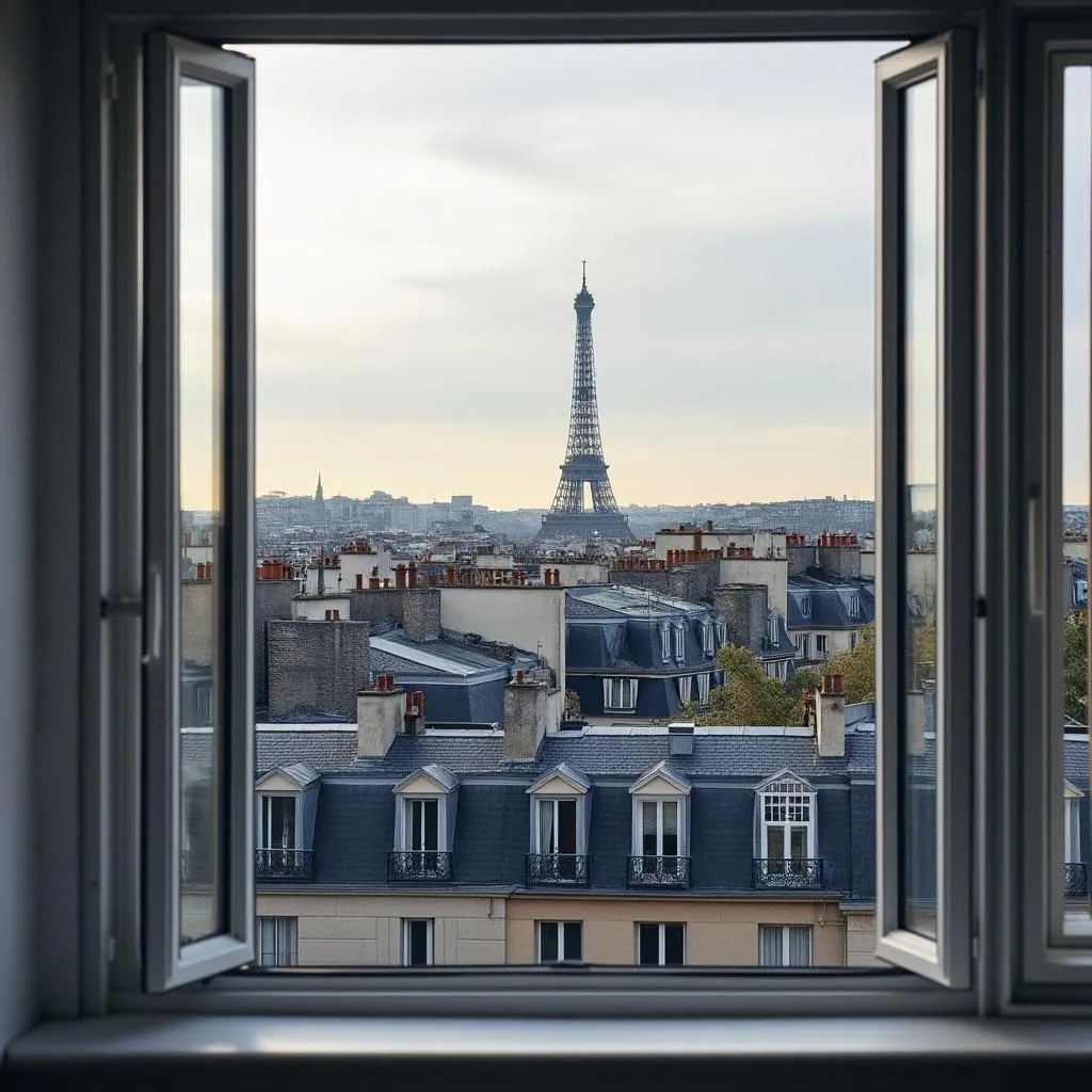 Vue de notre bureau à Paris